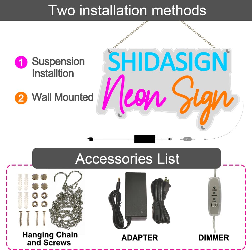 Custom Neon Signs for Wedding - Personalized LED Name Sign & Wall Decor - Neon Last Name Sign for Backdrop (1 Line Text, 10 inches) - Perfect for Wedding Receptions, Home Decor & Party Backgrounds