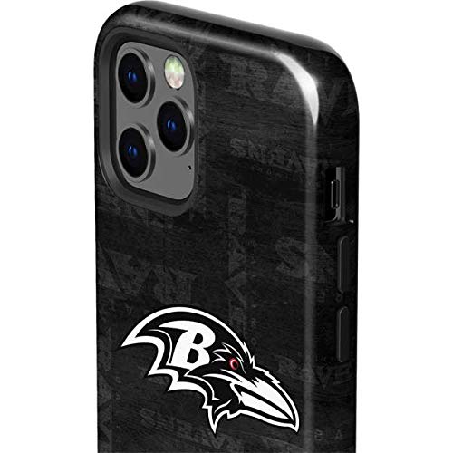 Official NFL Baltimore Ravens Black & White Impact Phone Case for iPhone 12 Pro Max - Durable Protection with Stylish Team Design - Perfect for Game Day, Travel & Everyday Use