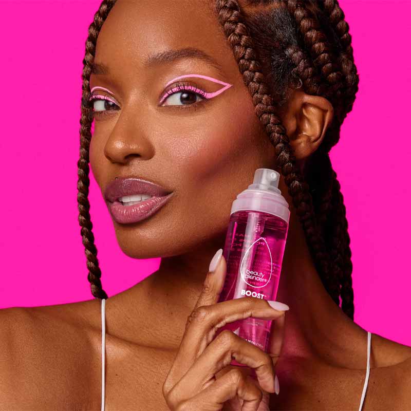 Beautyblender Boost 4-in-1 Firming Peptide Setting Spray | Makeup Setting & Hydrating Mist for Flawless Finish | Perfect for Bridal, Photo Shoots & Daily Wear