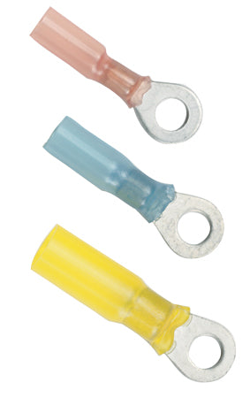 Ancor Adhesive Lined Heat Shrink Ring Terminals - Marine Grade Electrical Connectors for Boat, RV & Automotive Wiring - Waterproof & Corrosion Resistant