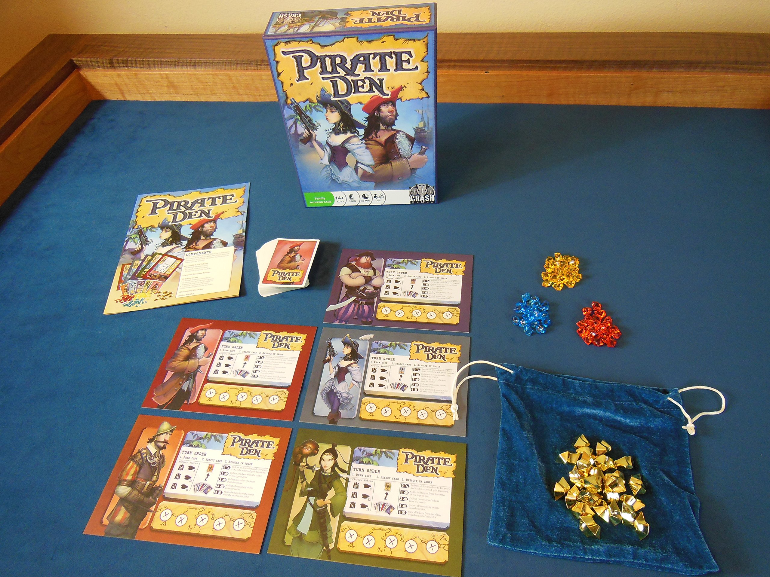 Pirate Den Card Game - Fun Family Strategy Board Game for Kids & Adults | Perfect for Game Nights, Parties & Travel