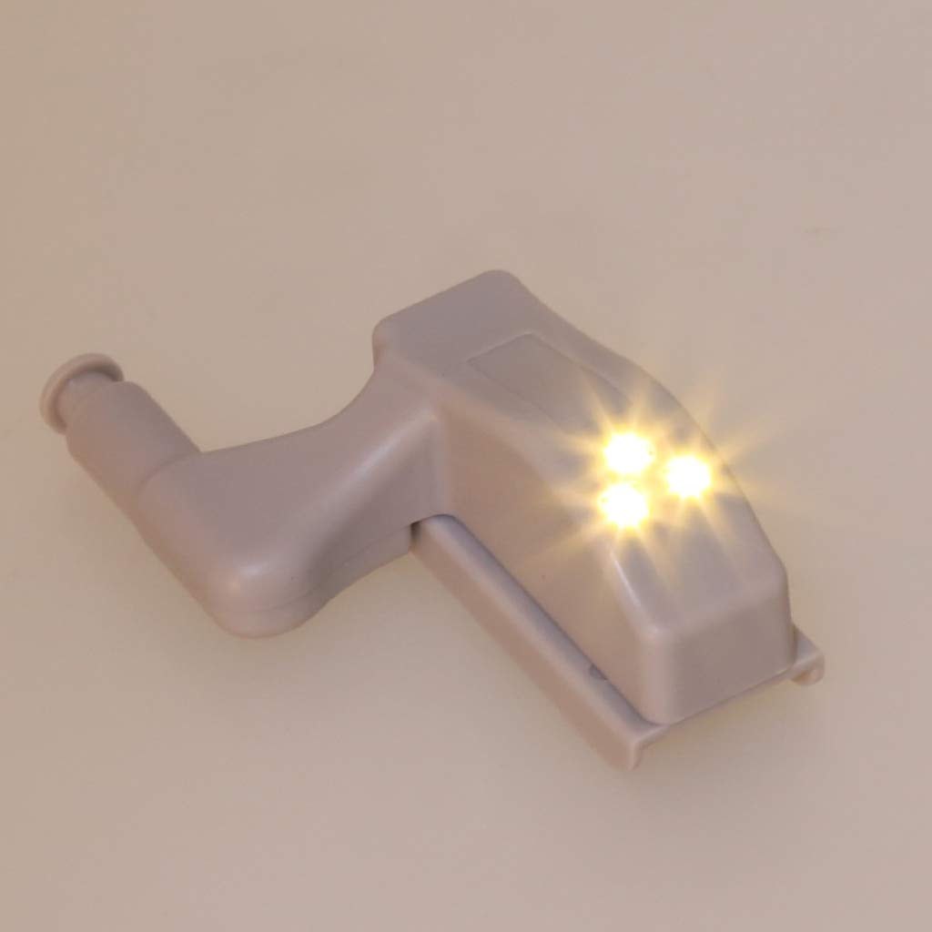 Universal Cabinet Hinge with LED Sensor Light - 0.25W Soft Glow for Kitchen, Bedroom, Wardrobe & Closet - Easy Install 1PC (Type A) Home Organization Upgrade