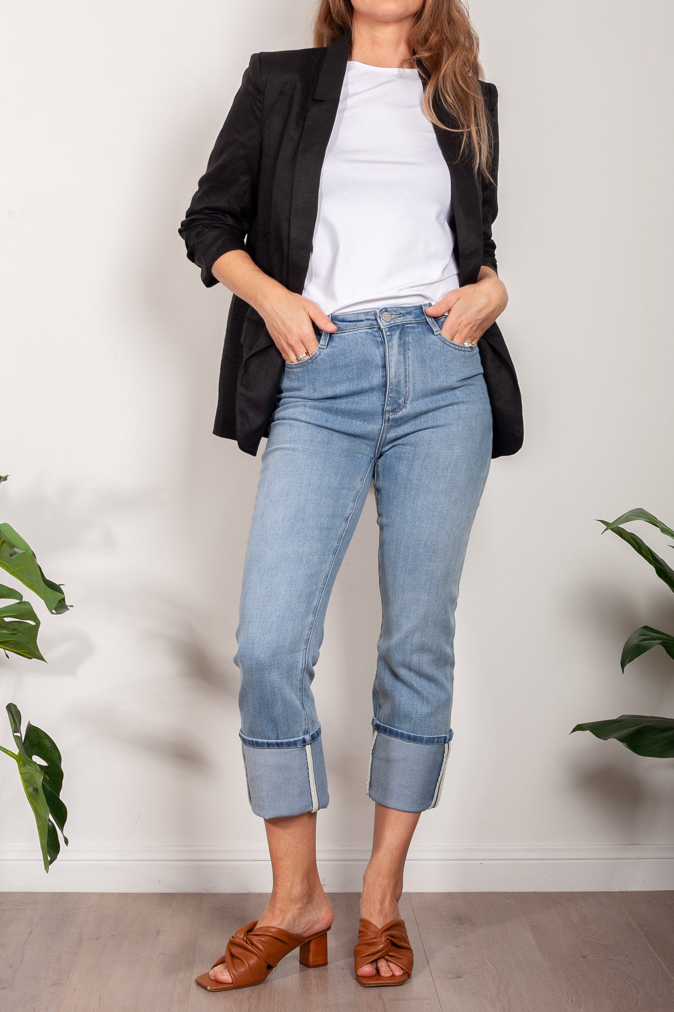 Zoe Kratzmann Women's High Waist Stretch Denim Journey Jeans - Perfect for Travel, Work & Casual Wear