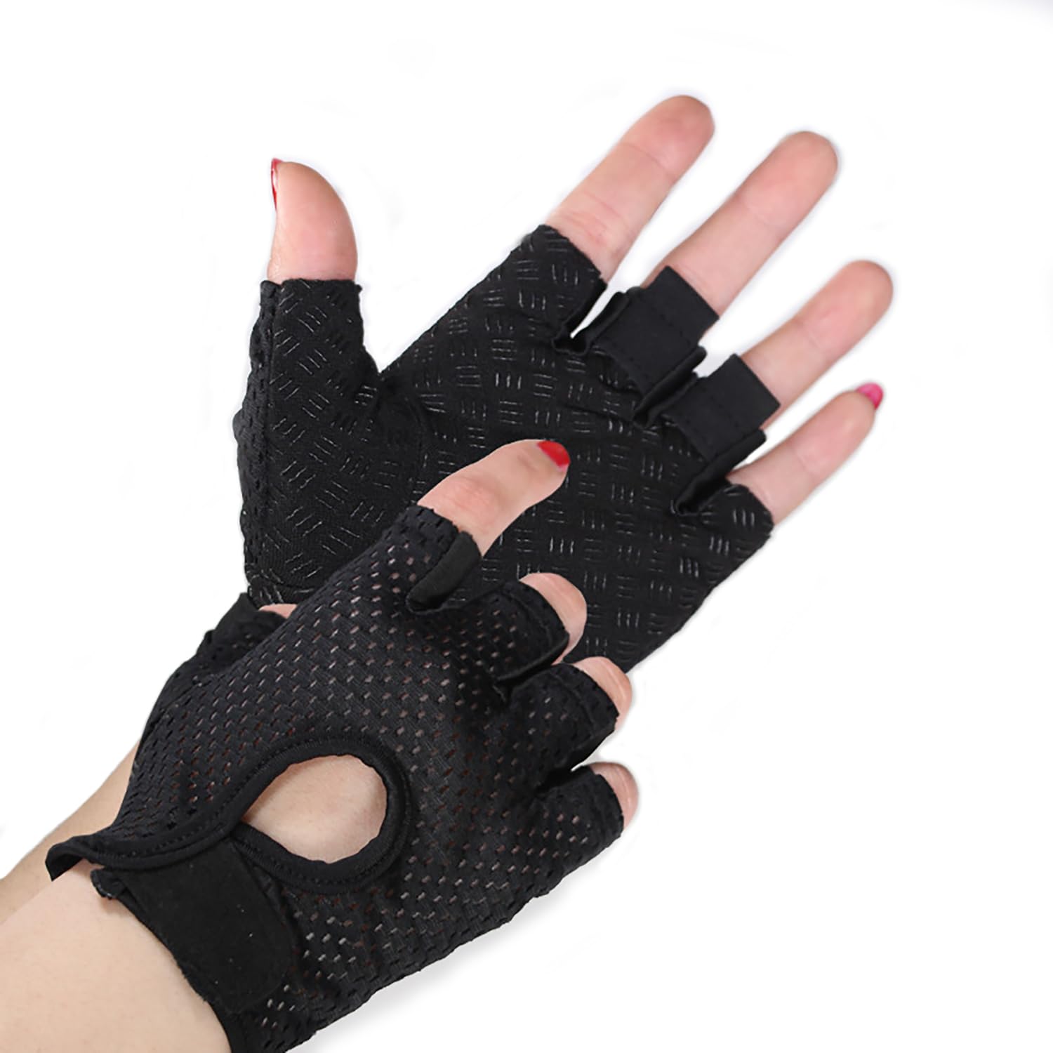 LuoshaPUCY Fitness Gloves for Men & Women - Breathable Non-Slip Workout Gloves for Gym, Cycling, Weightlifting - Unisex Sports Gloves for Training & Exercise