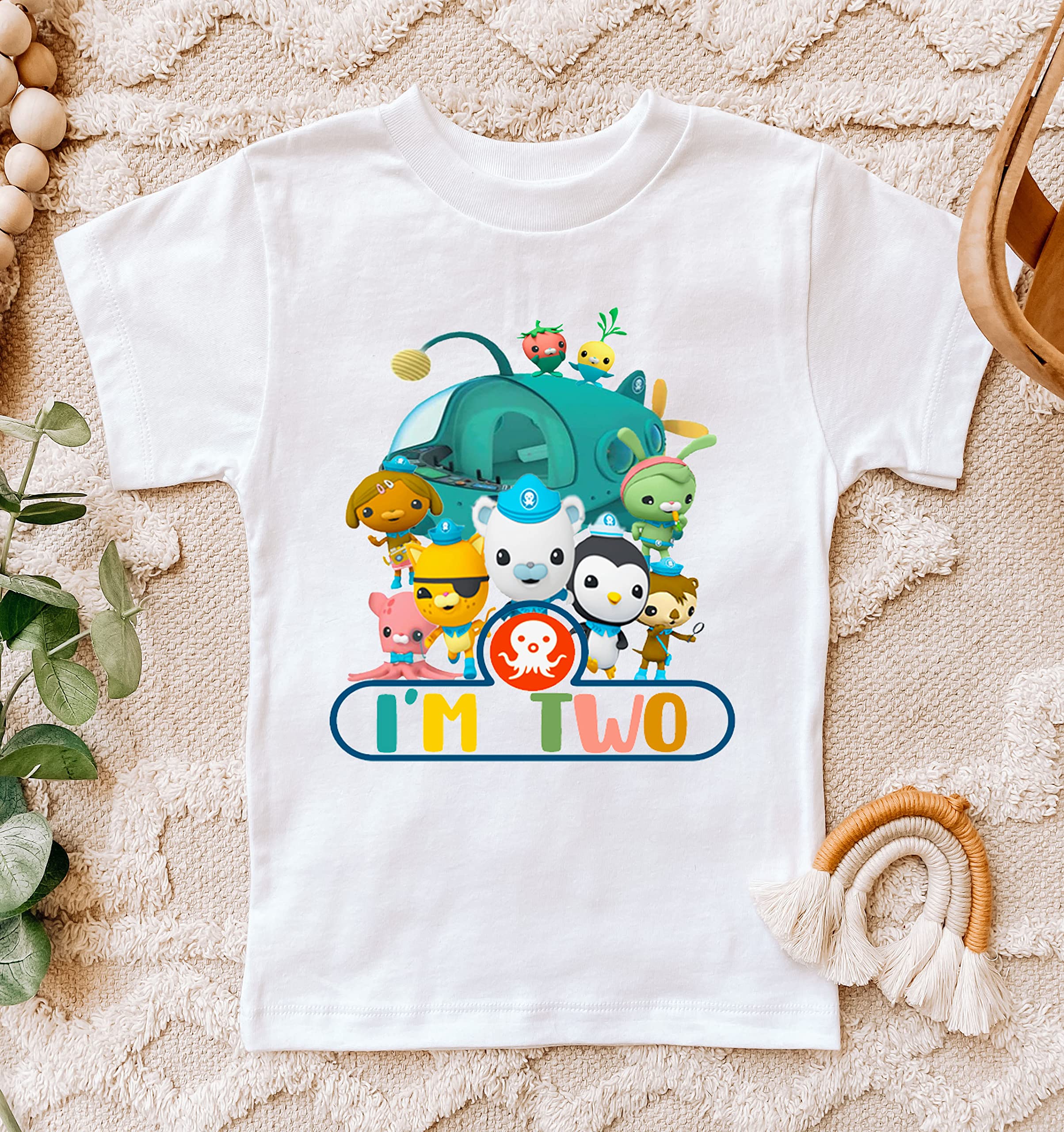 Octonauts 2nd Birthday Outfit for Toddlers - Cute Themed Party Shirt (2T) | Perfect for Birthday Celebrations, Photo Shoots & Special Occasions