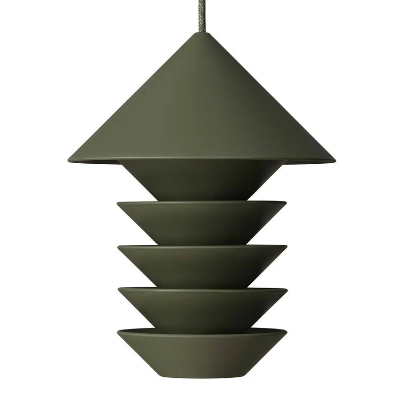 PIDAT Bird Silo Feeder - Durable Outdoor Bird Feeder for Wild Birds, Squirrel Proof, Camp Green - Perfect for Backyard, Garden & Nature Watching