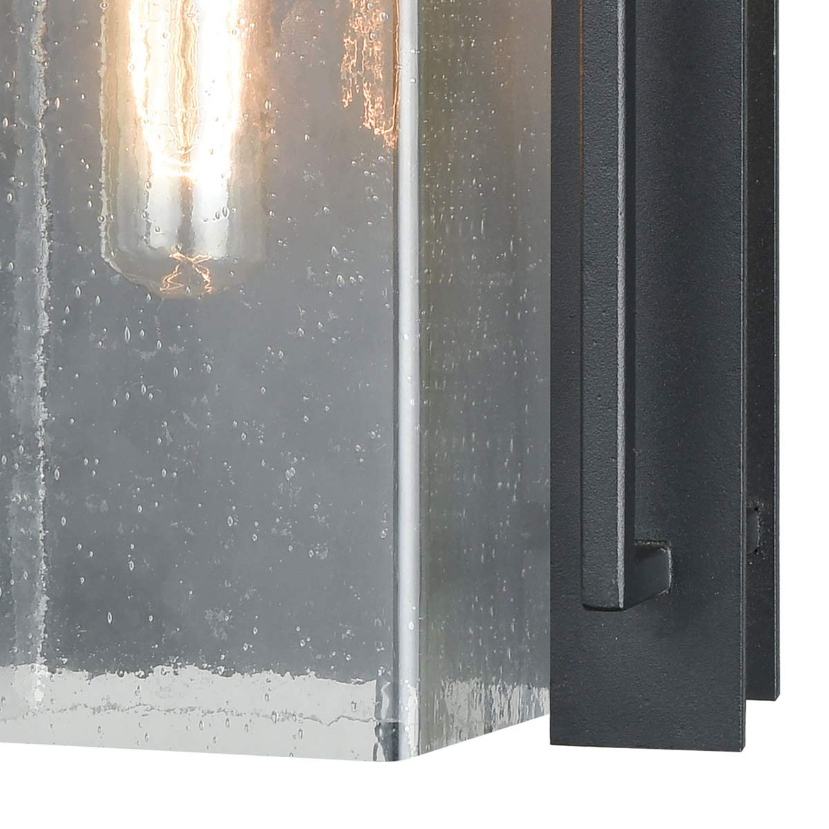 Elk Lighting 47501/1 Overton 1 Light Outdoor Wall Sconce in Matte Black - Perfect for Porch, Patio, and Garden Lighting