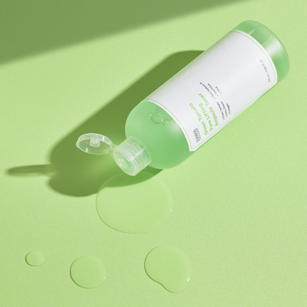 Sungboon Editor Green Tomato Pore Lifting Ampoule Toner 350ml - Korean Skincare for Oily & Acne-Prone Skin - Brightening & Tightening Facial Treatment for Daily Use