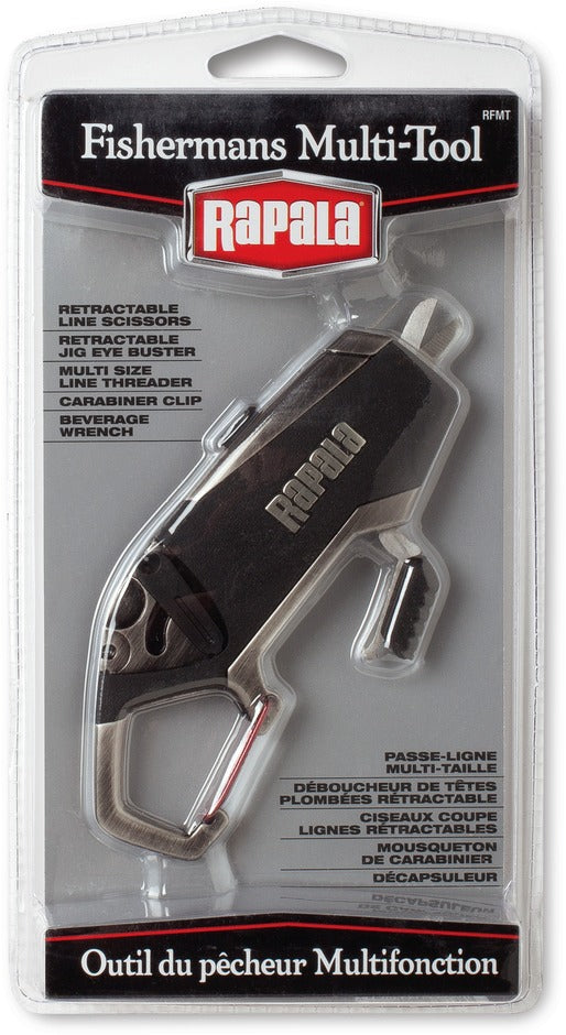 Rapala Fisherman's Multi Tool - Stainless Steel Fishing Pliers, Line Cutter, Hook Remover & More - Perfect for Anglers, Boating & Outdoor Adventures