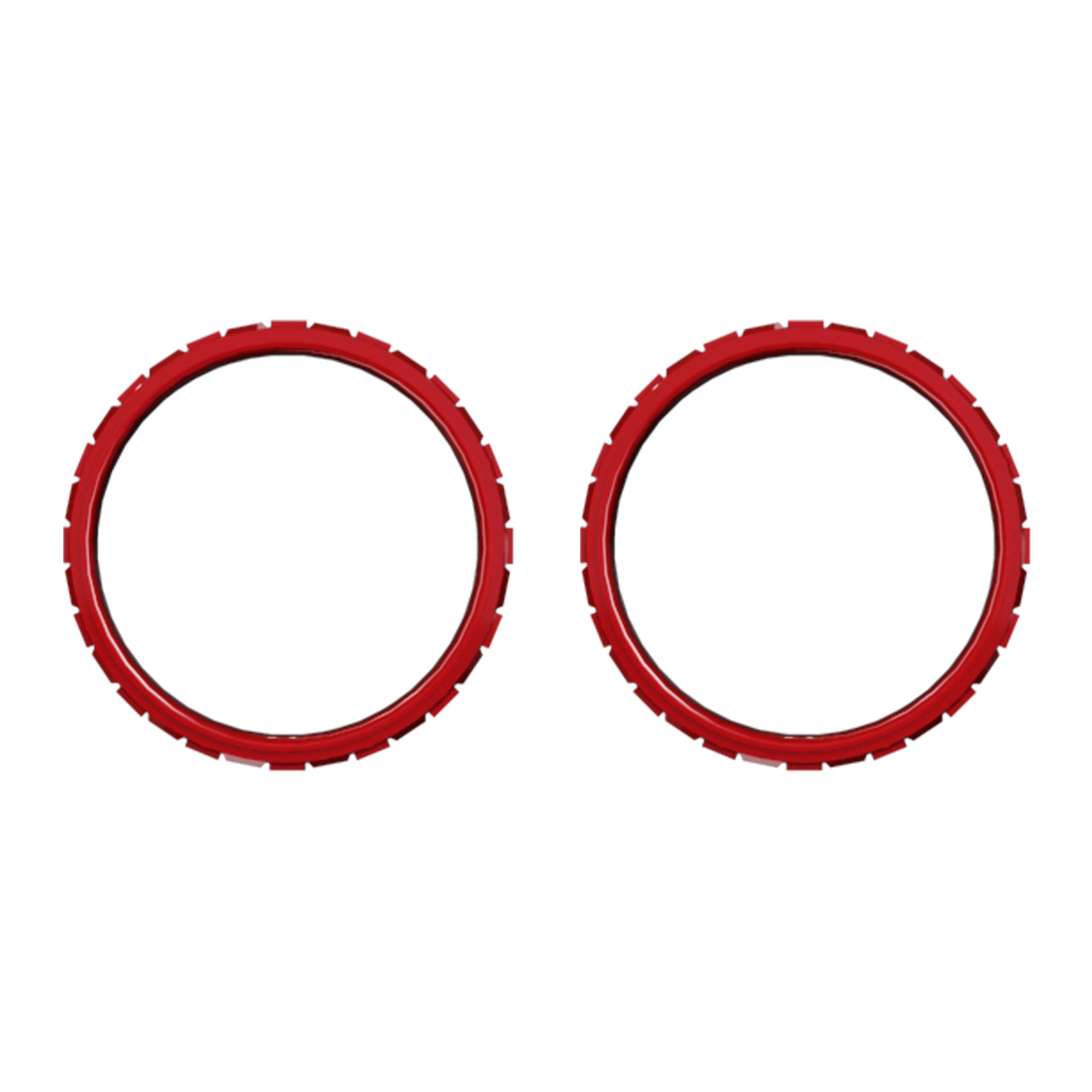 eXtremeRate Custom Replacement Accent Rings for PS5 Controller - Scarlet Red | Upgrade Your PS5 Controller with Stylish Accent Rings for Enhanced Gaming Experience
