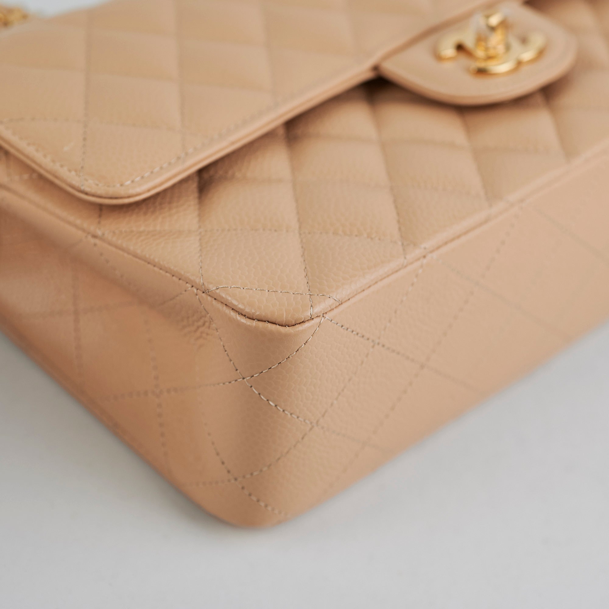 Chanel Medium/Large Double Classic Flap Bag in Beige - Timeless Luxury Handbag for Women | Perfect for Work, Evening Events & Special Occasions