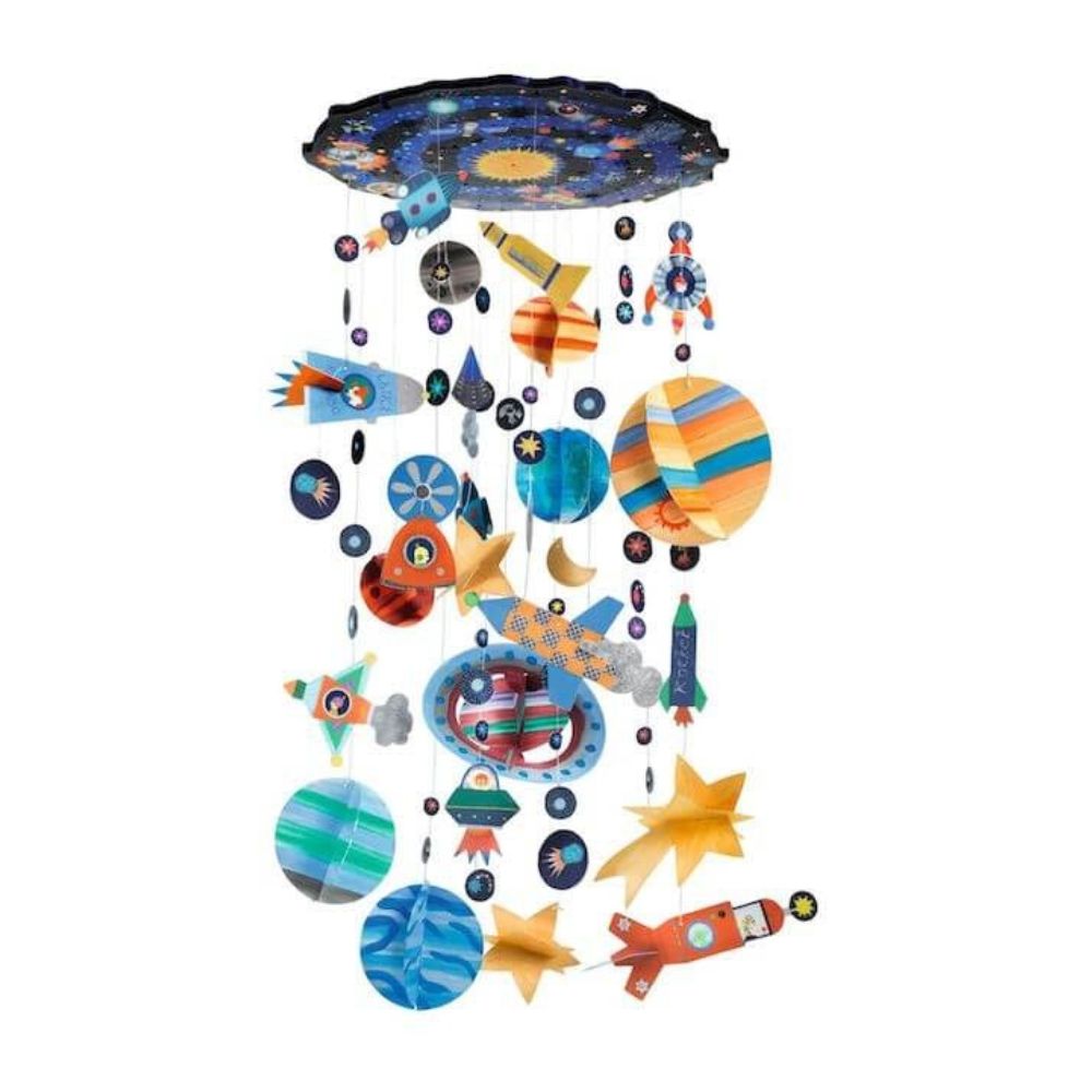 DIY Solar System Decorative Mobile Kit - Paint Your Own Astronomy Craft for Kids Ages 7+ | Perfect for Bedroom Decor, Science Projects & Space-Themed Parties