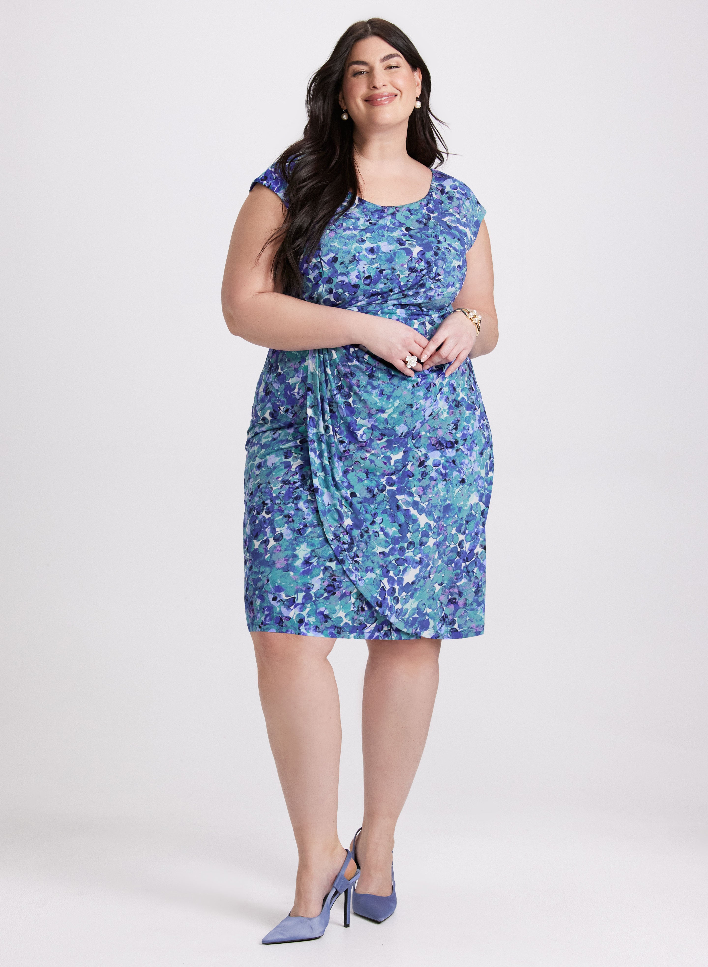 Abstract Dot Print Dress - Stylish Floral Summer Dress for Women, Perfect for Casual Outings, Beach Vacations & Date Nights