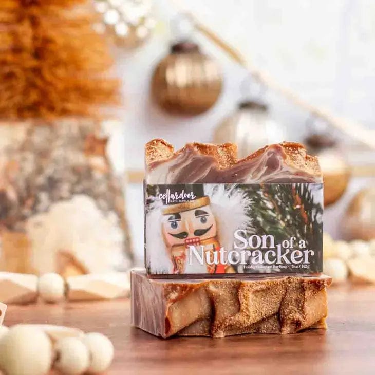 Son Of A Nutcracker Bar Soap - All Natural Handmade Soap for Men & Women - Perfect for Holiday Gifts, Christmas Stocking Stuffers & Spa Day Self Care