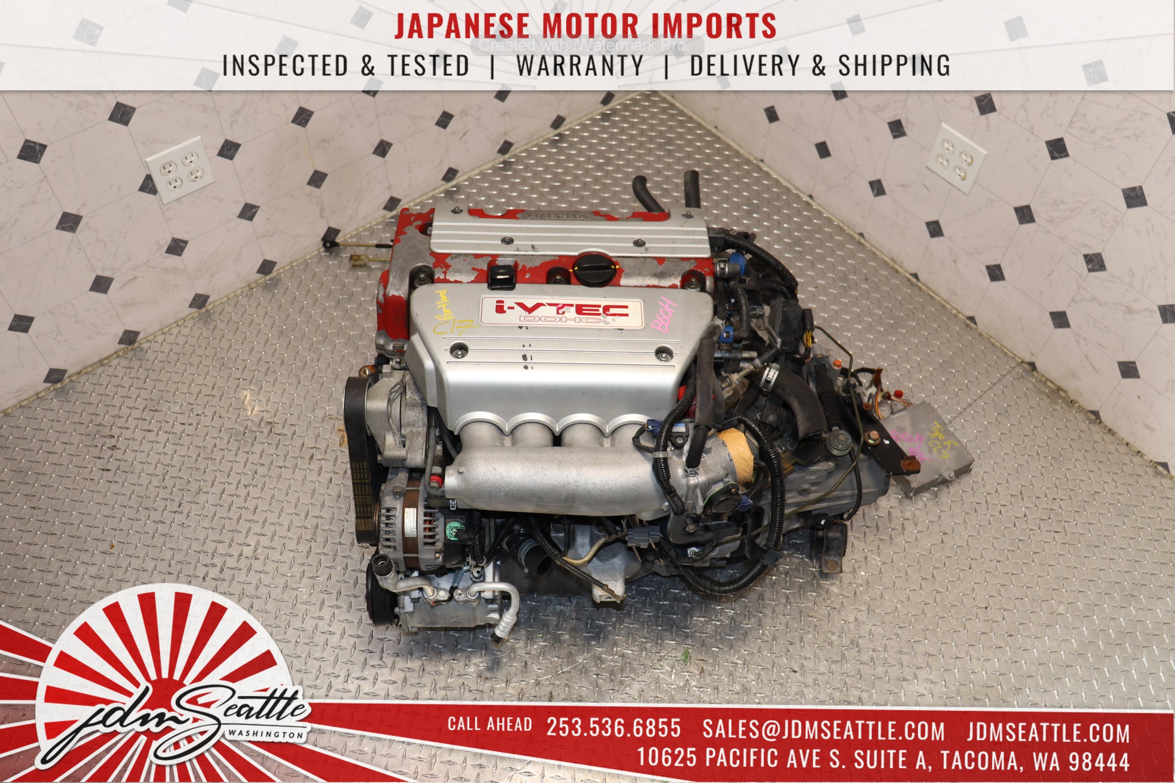 JDM K20A CL7 EURO R iVTEC 2.0L Engine with 6-Speed LSD Manual Transmission - High Performance Swap for Honda Civic, Integra, RSX | Racing & Street Tuning