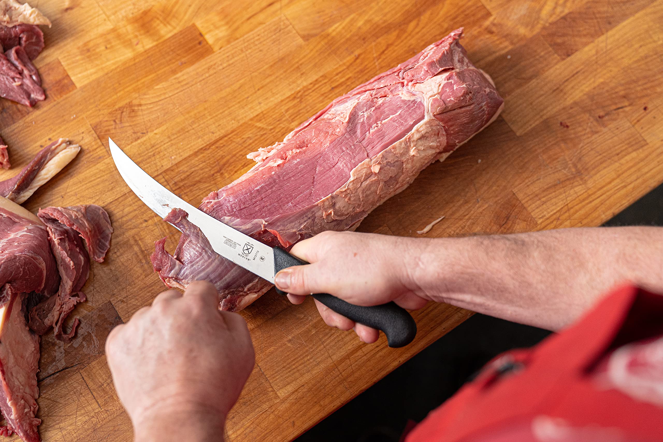 Premium Mercer BPX M13713 8-Inch Breaking Butcher Knife - Professional Grade Meat Cleaver for Butchers, Chefs & Home Cooking | Ideal for Cutting Meat, Poultry & Bones