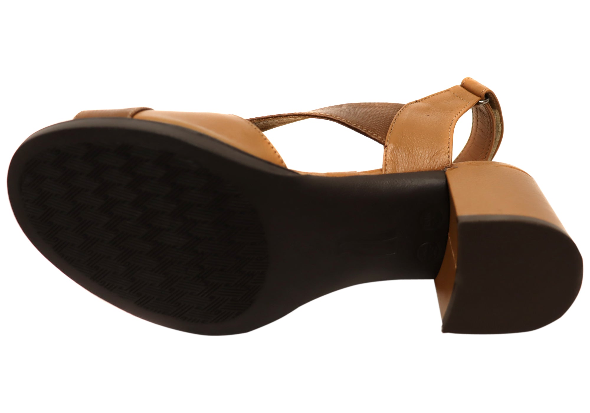 Opananken Raquel Women's Comfortable Leather Mid Heel Sandals - Stylish & Supportive for Work, Party & Summer Outings