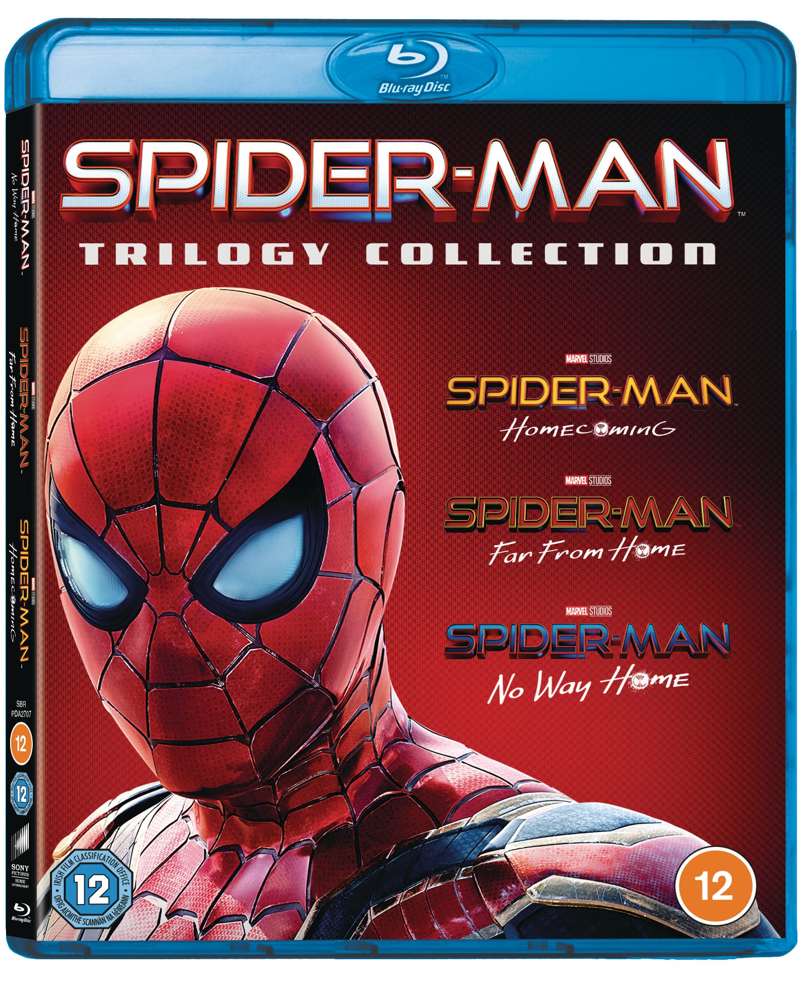 Spider-Man Trilogy: Homecoming, Far from Home & No Way Home (Blu-ray 2021) - Complete Marvel Superhero Movie Collection for Home Theater & Marvel Fans