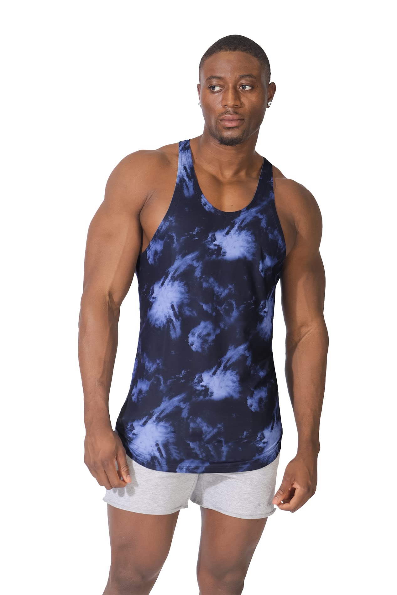 Jed North Men's Graphic Bodybuilding Tank Tops - Camo Pattern Gym Stringers & Racerback Workout Shirts for Weightlifting, Bodybuilding & Fitness Training