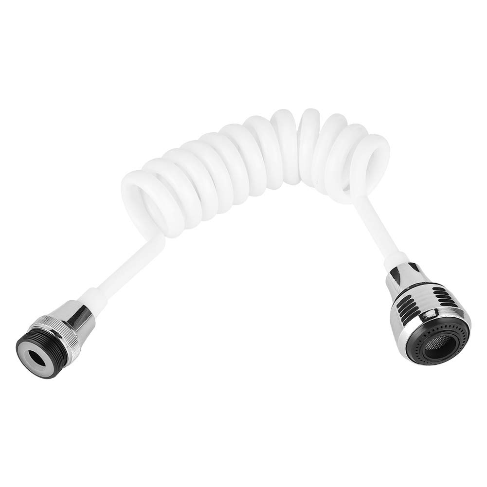 Rotatable Faucet Extender for Kitchen & Bathroom - White | Easy Installation for Sinks