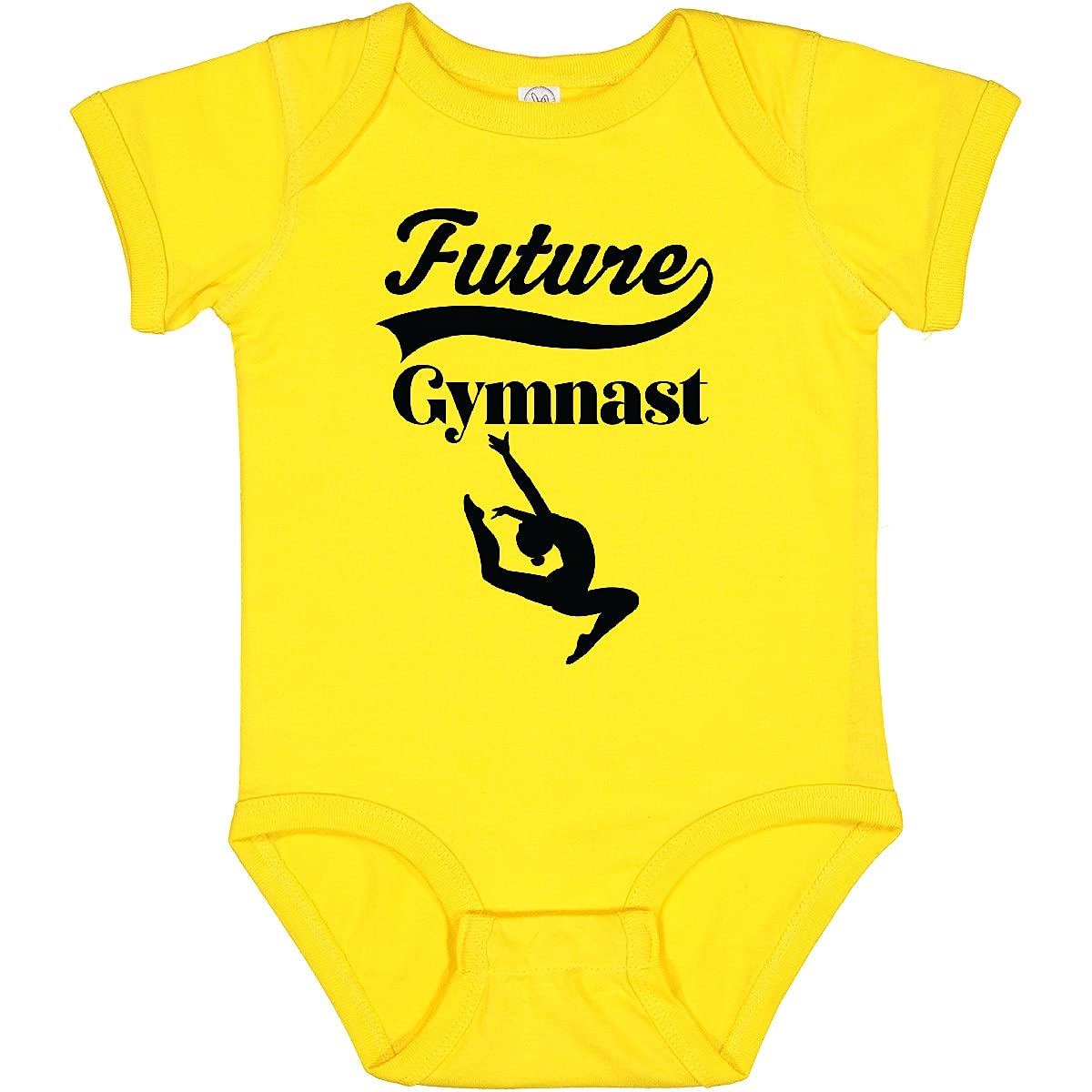 Inktastic Future Gymnast Baby Girl Bodysuit - Soft Cotton Onesie for Infant & Toddler - Perfect for Playtime, Gymnastics Class & Photo Shoots