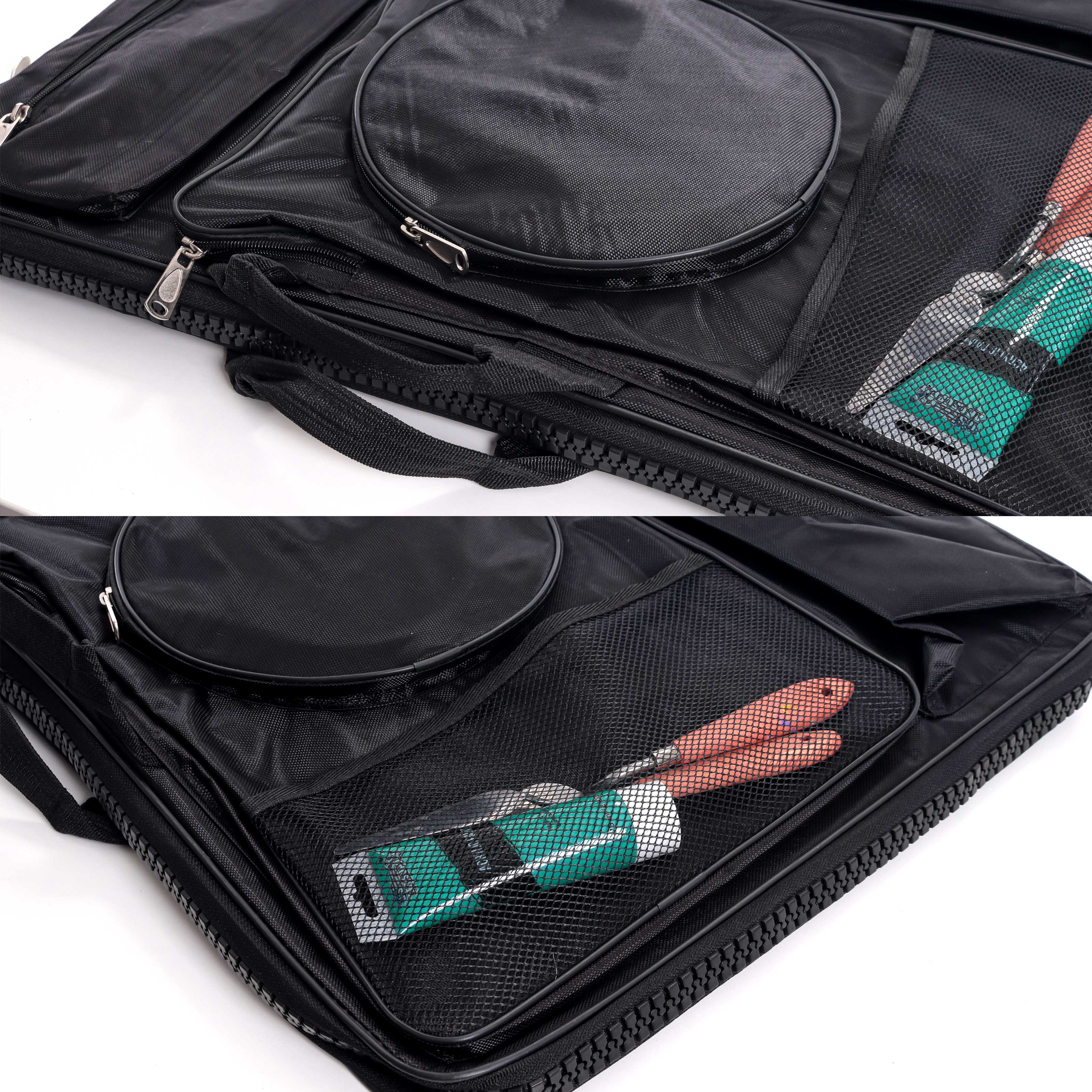 Black Nylon Art Portfolio Carry Backpack Bag - 25.5