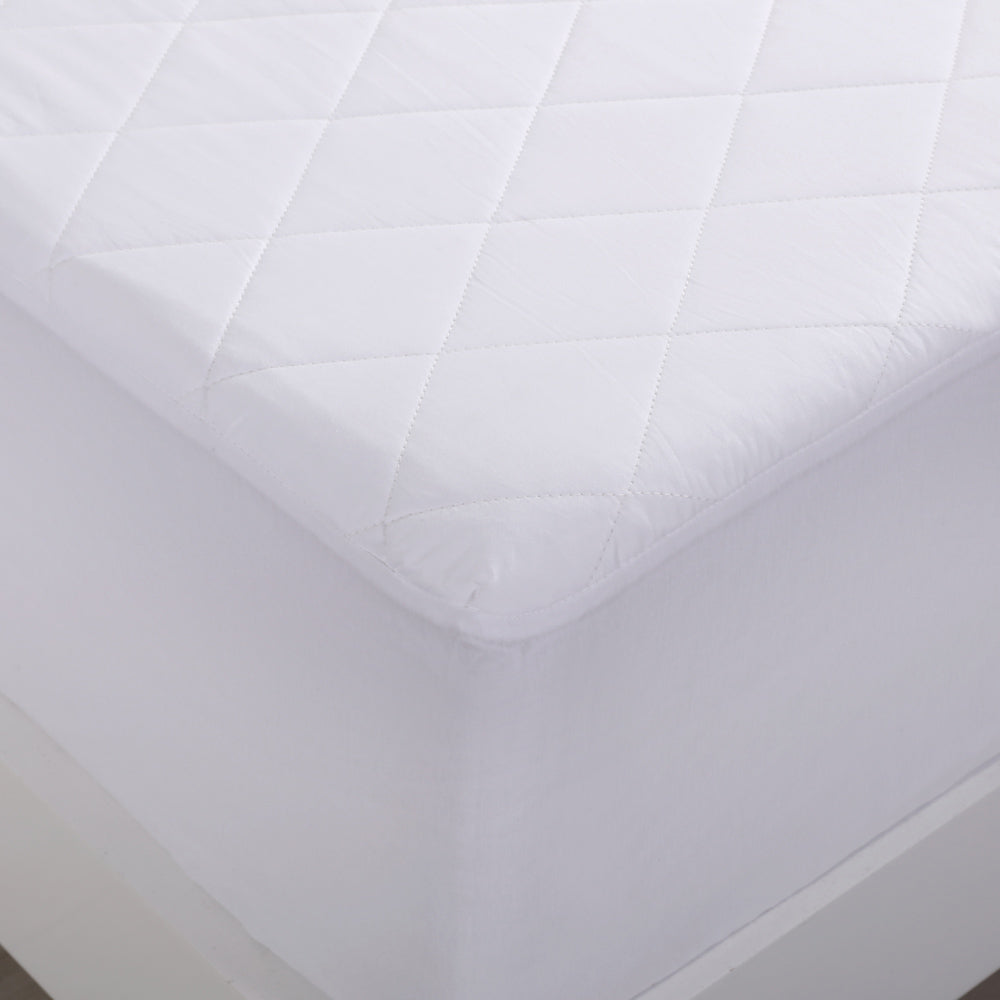 Breathable Cotton Quilted Mattress Protector for King Single Bed | Waterproof & Hypoallergenic | Perfect for Allergy Sufferers & Hot Sleepers