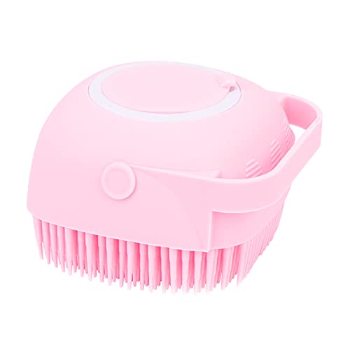 Exfoliating Body Brush with Shampoo Dispenser - Soft Silicone Bristles for Gentle Skin Cleansing & Massage - Perfect for Shower, Bath & Spa Relaxation at Home