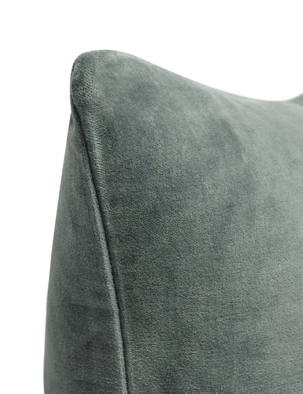 Charlotte Velvet Pillow - Soft Luxury Decorative Throw Pillow for Sofa, Bed & Couch - Elegant Home Decor Accent for Living Room, Bedroom & Nursery