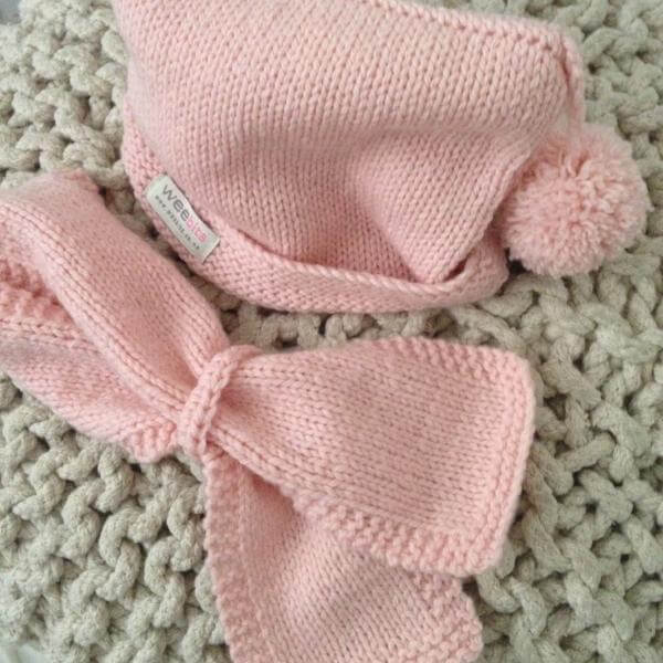 Cozy Pompom Beanie and Scarf Set for Women - Winter Knit Hat & Warm Infinity Scarf - Perfect for Snow Days, Skiing, and Outdoor Activities