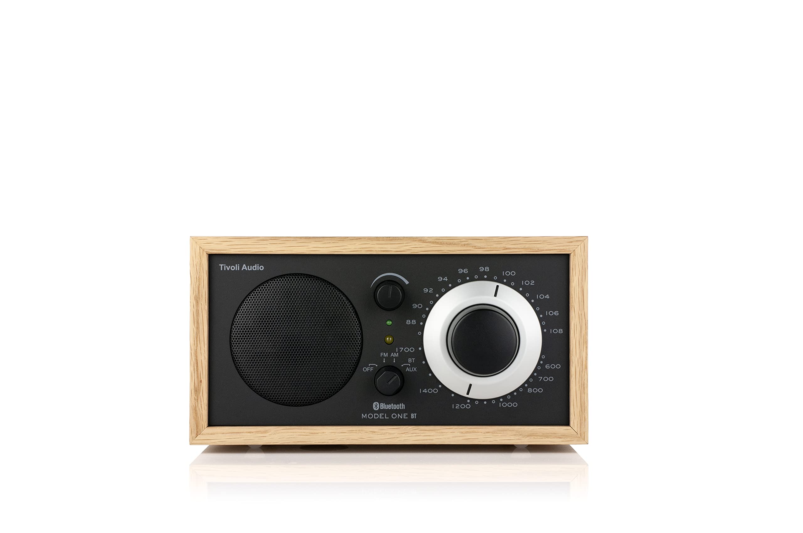 Tivoli Audio Model One Bluetooth AM/FM Radio - Premium Wooden Oak & Black Design for Home, Office, or Bedroom - Wireless Streaming & Crystal Clear Sound