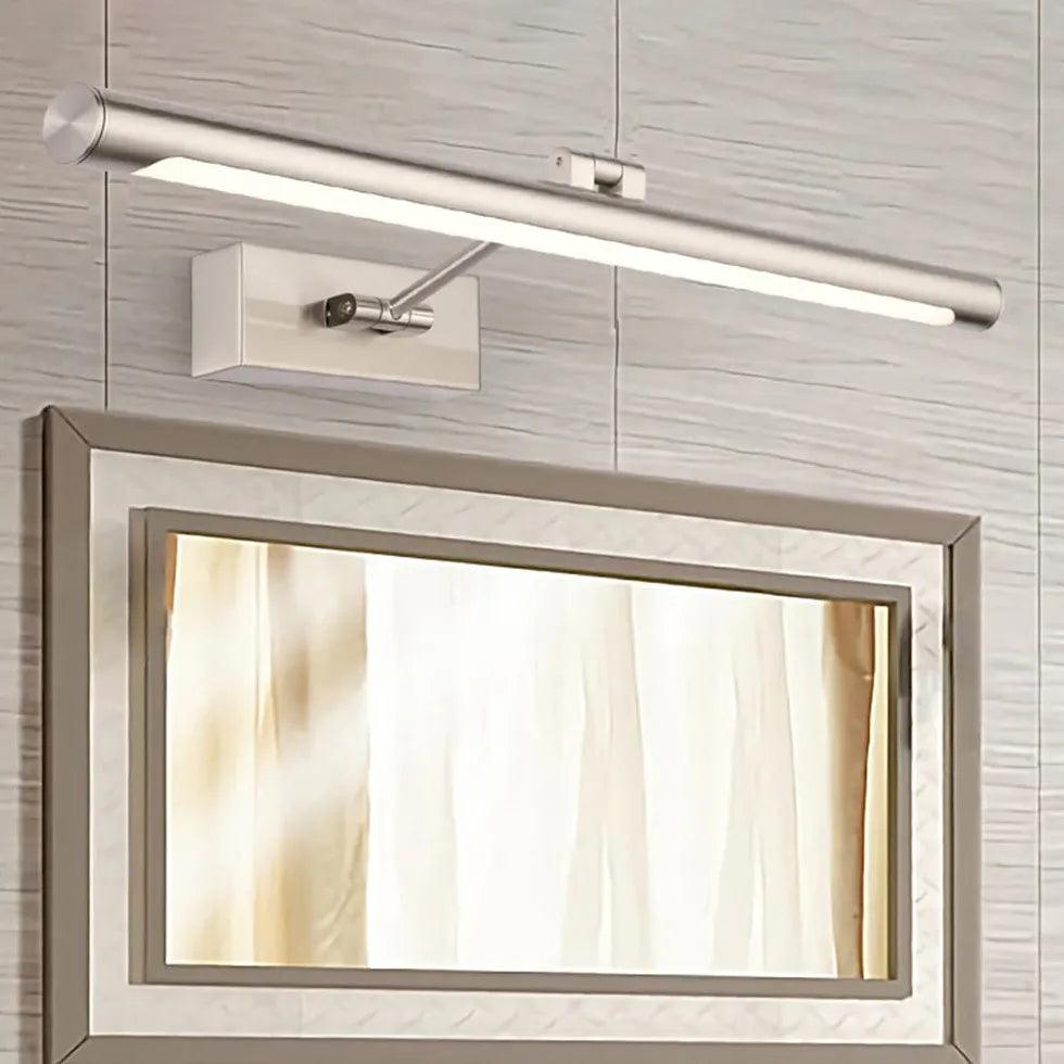 Nickel Linear LED Bathroom Mirror Lights - Modern Vanity Lighting for Makeup & Shaving - Perfect for Bathrooms, Dressing Rooms & Luxury Hotels