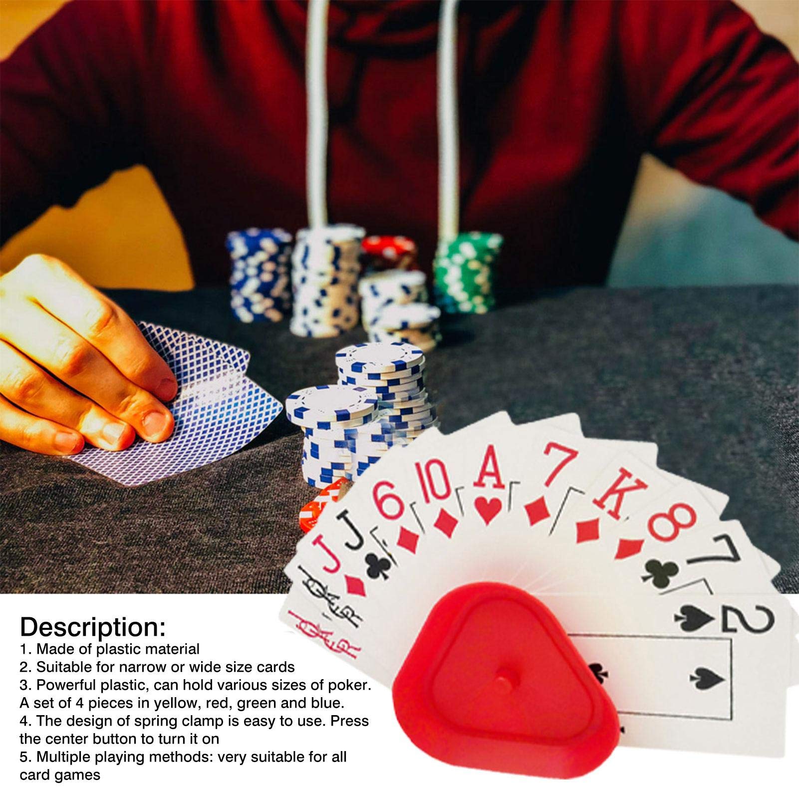 Triangular Card Holder for Hands-Free Play - Perfect for Card Games