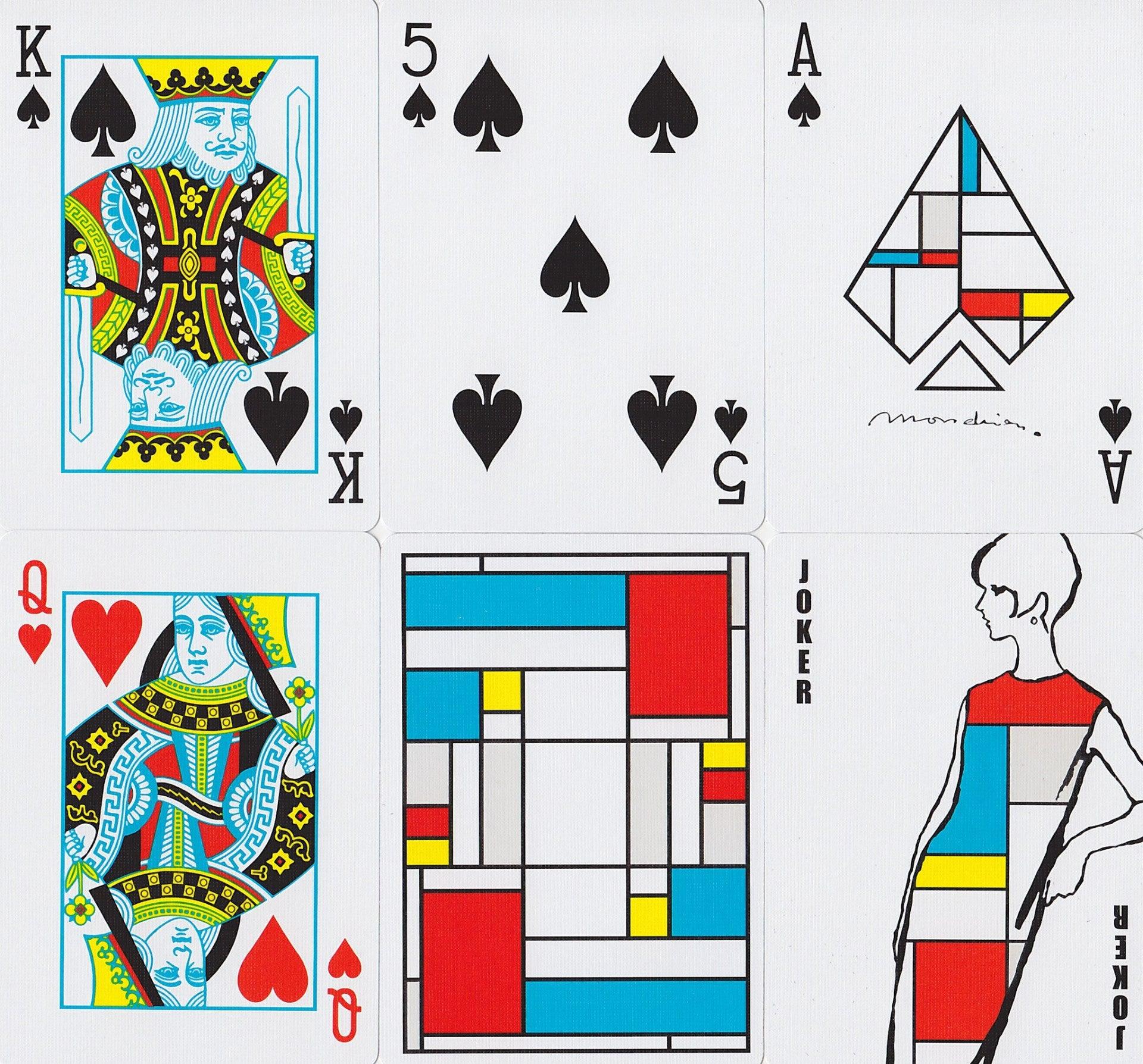 Mondrian Playing Cards - Modern Abstract Art Design Deck for Poker, Magic Tricks & Collectors | Perfect for Game Nights, Gifts & Art Enthusiasts