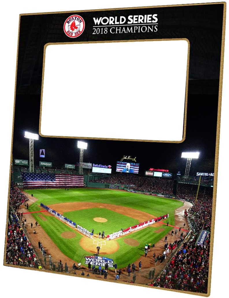Marye-Kelley Boston Red Sox 2018 World Series Champions Fenway Park Memorabilia Picture Frame - Perfect for Sports Fans, Home Decor & Office Display
