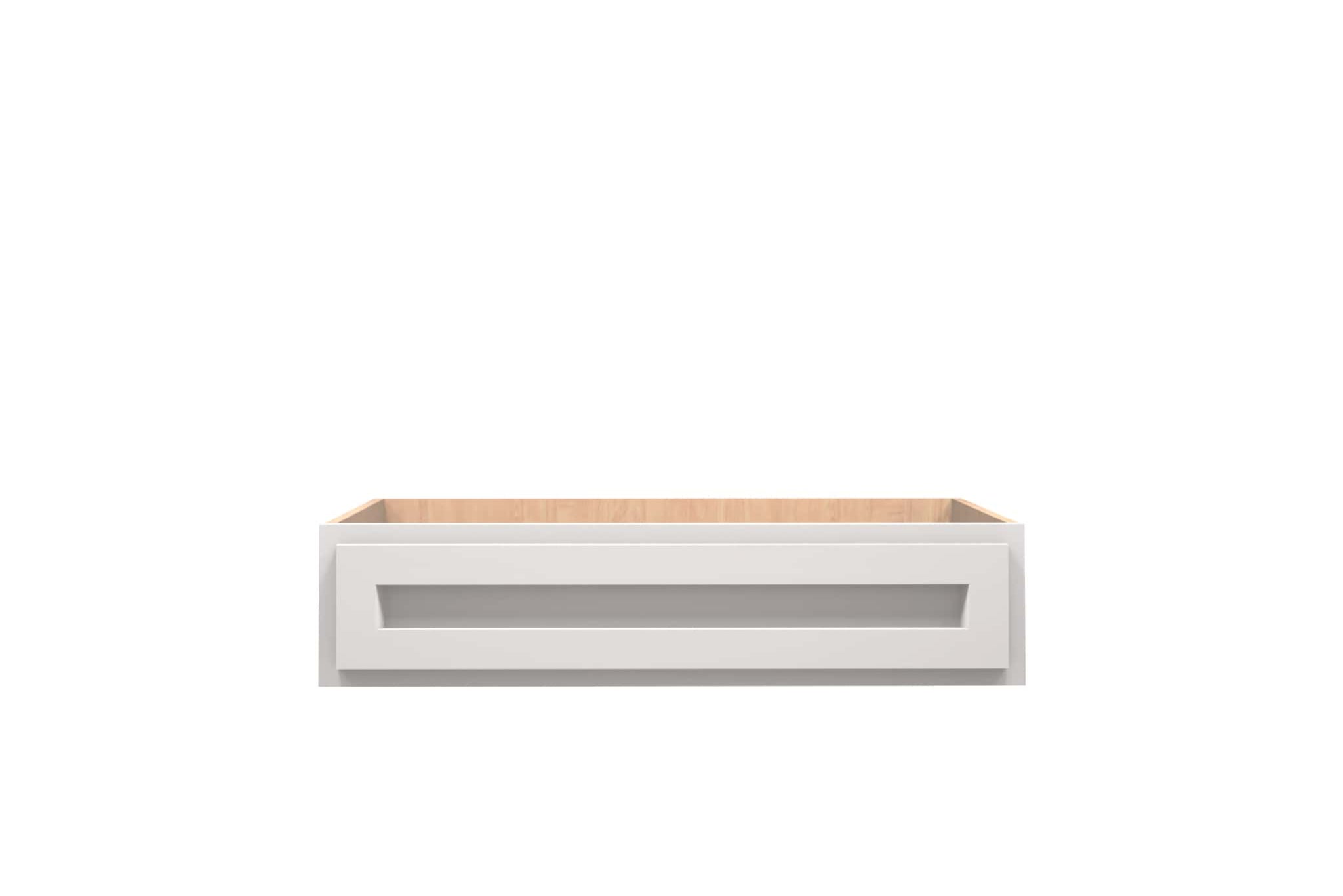 American Made Shaker Style RTA Vanity Desk Drawer Cabinet in White - Perfect for Bedroom, Bathroom & Home Office Storage Organization