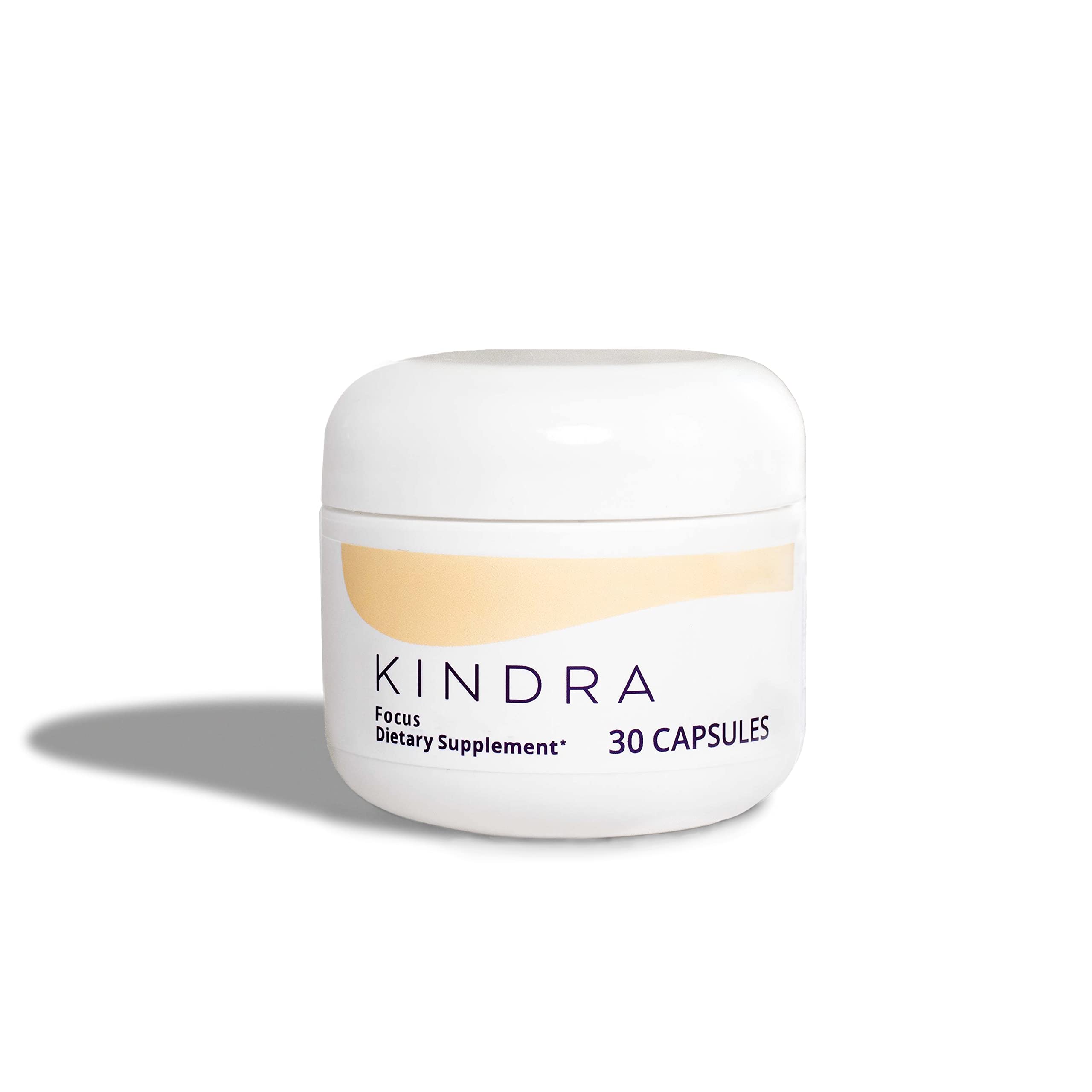 Kindra Focus - Natural Menopause Supplement for Women - Supports Mental Clarity, Hot Flash Relief & Energy - Perimenopause & Menopause Vitamins (30 Capsules) - Ideal for Work, Travel & Daily Wellness
