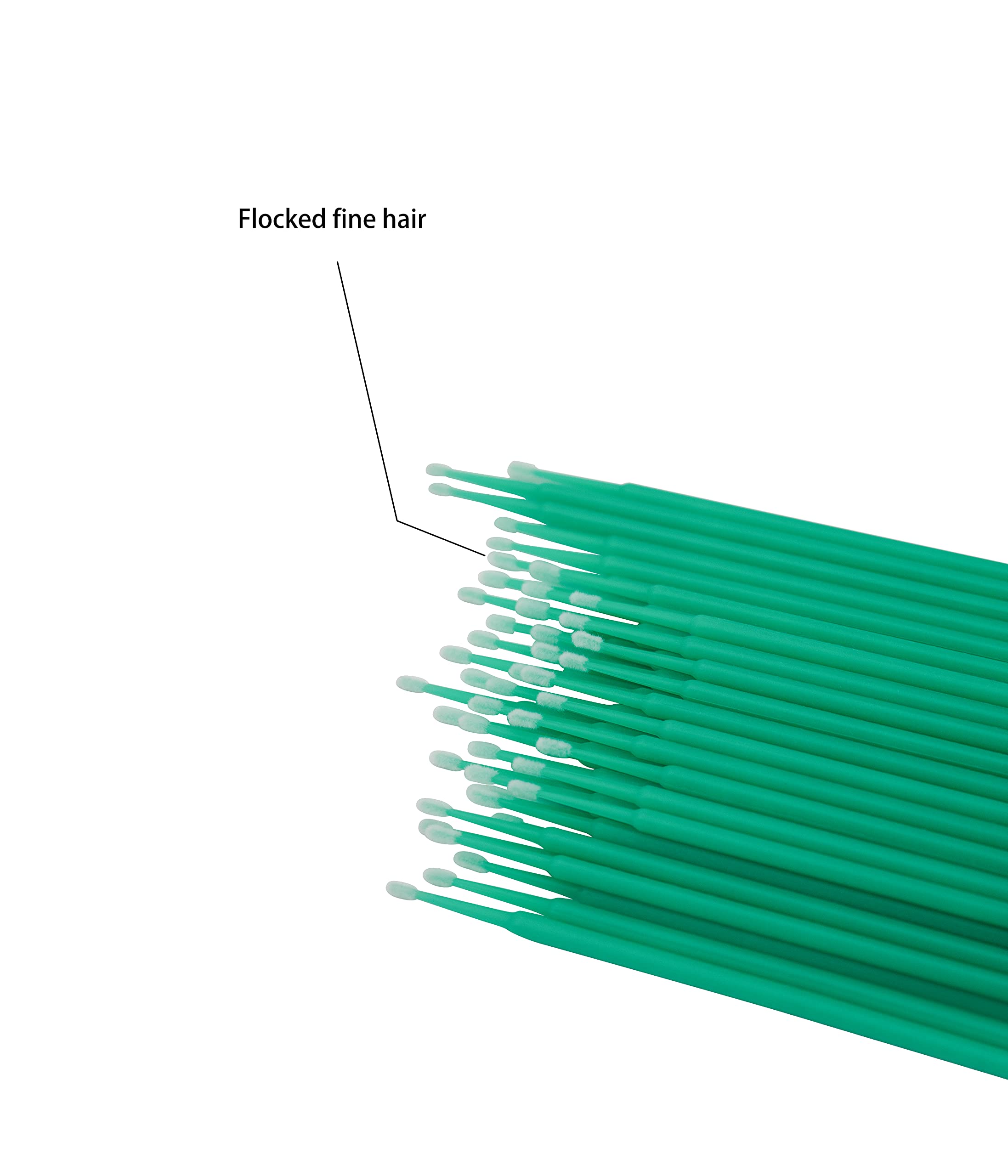 500pcs Disposable Micro Brush Applicators for Eyelash Extensions & Makeup - 2.0mm Head Diameter - Perfect for Professional Salon Use & DIY Beauty at Home