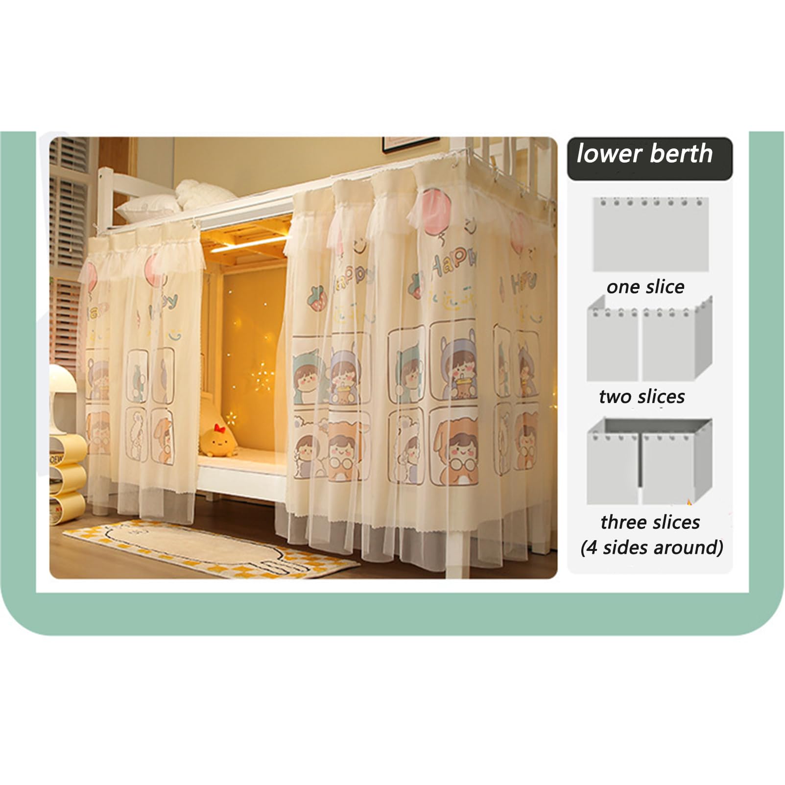CYzpf Portable Lace Flower Mosquito Net Bed Canopy - Breathable Lightweight Sleeping Tent for Dorm Rooms, Four-Poster Beds & Indoor Use | Perfect for Student Dormitories, Bedrooms & Travel