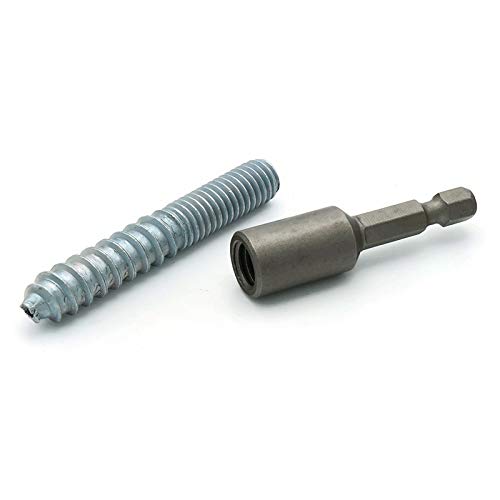 21-Piece Hurricane Shutter Hardware Kit with Hanger Bolts, Washer Base & Wing Nuts - Storm Protection for Windows & Doors - Perfect for Home Safety During Hurricanes & Severe Weather