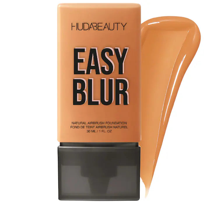 HUDA BEAUTY Easy Blur™ Natural Airbrush Foundation with Niacinamide - Lightweight, Buildable Coverage for Flawless Skin | Perfect for Everyday Wear & Special Occasions