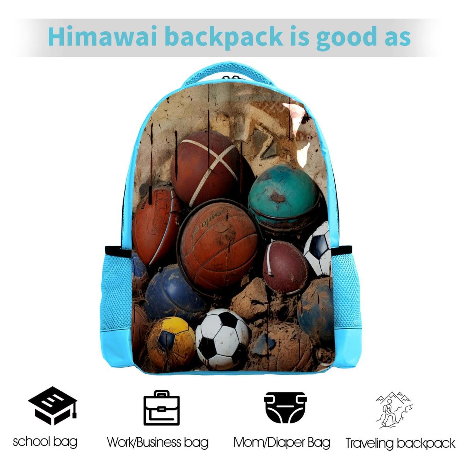 Best Travel Backpack for Men & Women - Durable Sports Backpack for Basketball, Football & Baseball - Perfect for Gym, School & Outdoor Adventures