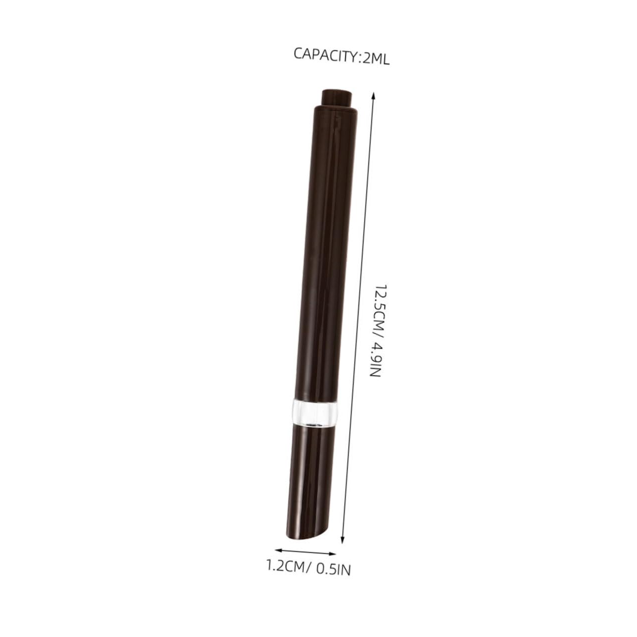 2 Pack Refillable Cuticle Oil Pens with Flocking Tip - Empty Push Down Lip Gloss Tubes for Nail Care & DIY Cosmetics - Perfect for Salons, Travel & Home Use