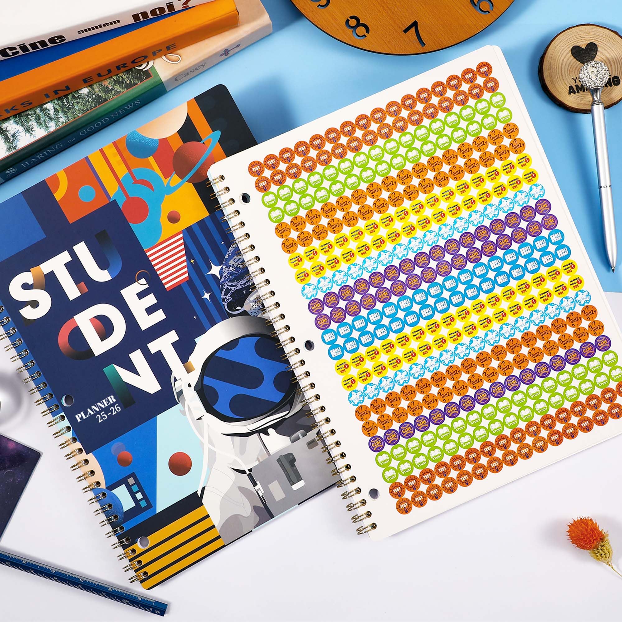 2025-2026 Academic Planner for Students - July 2025 to June 2026 School Year Organizer - 9