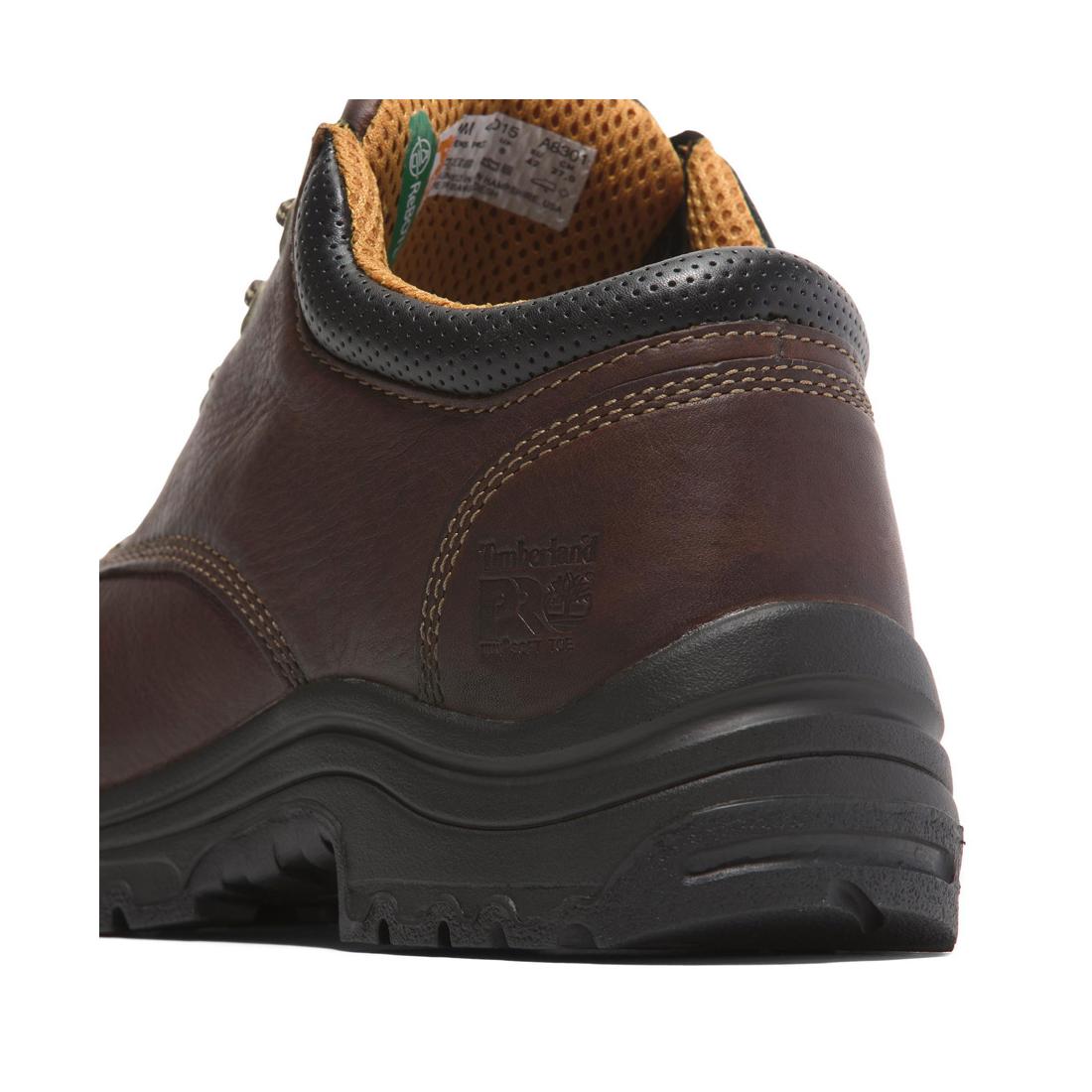 Titan Soft Toe Oxford Shoes for Men - Comfortable Brown Leather Work Shoes | Perfect for Office, Business Casual & Professional Workwear