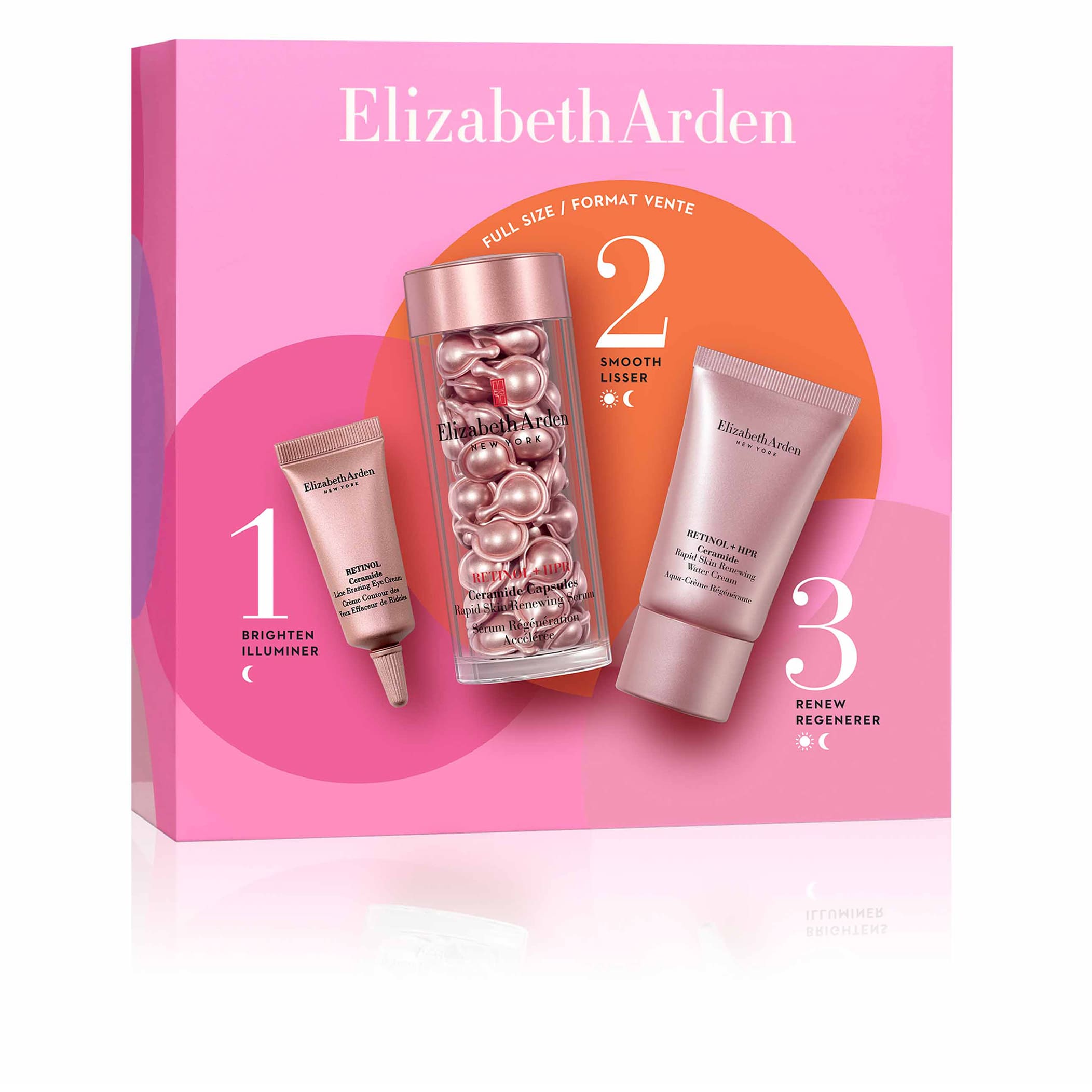 Retinol 3-Piece Gift Set for Smooth, Repair & Firm Skin | Anti-Aging Skincare Routine | Perfect for Nighttime Use & Wrinkle Reduction