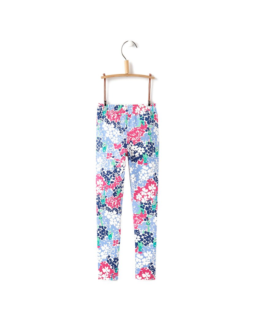 Joules Jersey Printed Leggings for Women - Parakeet Ditsy Floral Pattern Comfortable Stretchy Yoga Pants | Perfect for Yoga, Workout, Lounge and Casual Wear