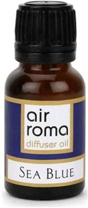 Premium Ceramic Aroma Diffuser Burner with 10ml Sea Blue Essential Oil & 2 Candles - Strong Long-Lasting Fragrance for Home Spa, Yoga & Relaxation