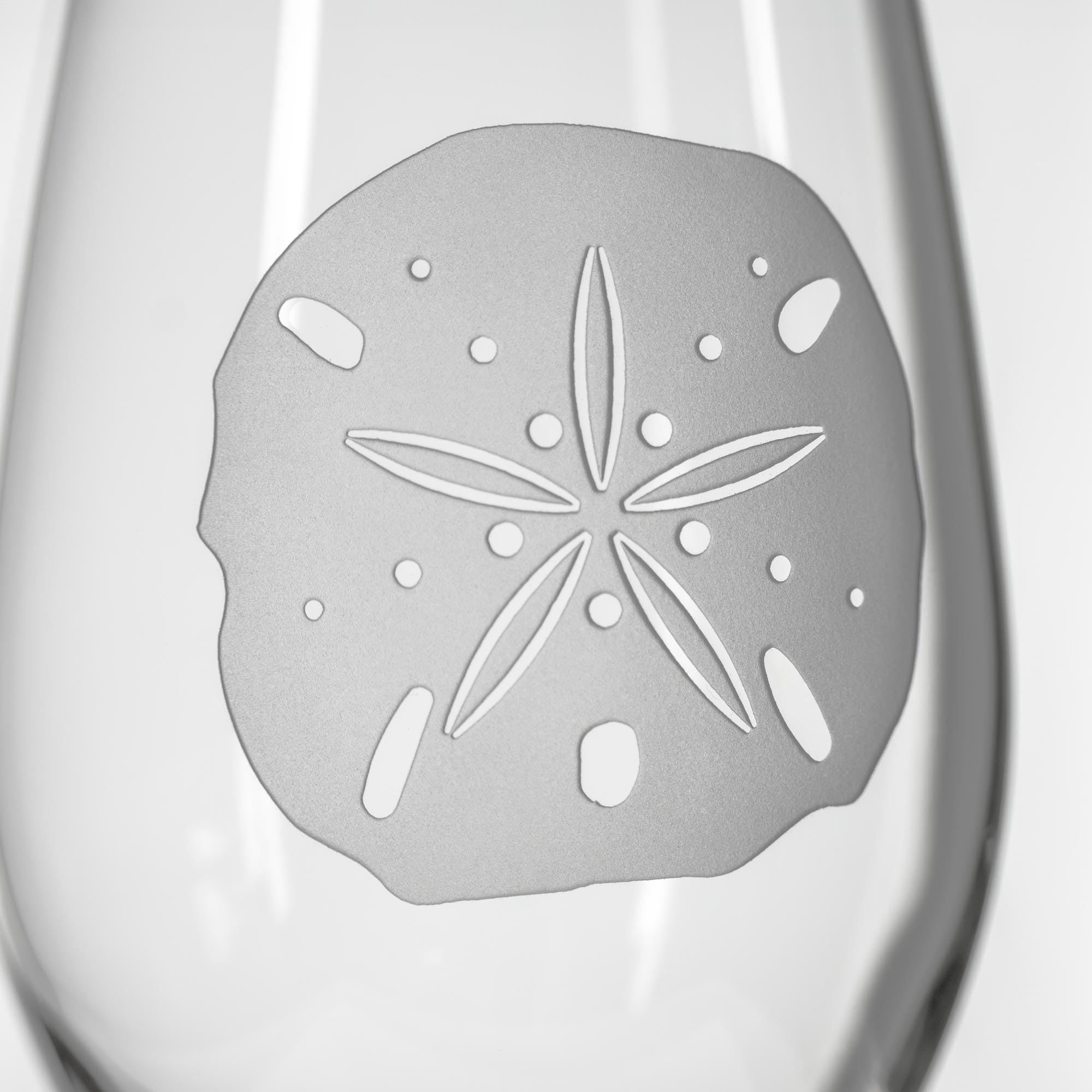 Premium Rolf Glass Sand Dollar All-Purpose Wine Glasses - Set of 4 (18 oz Each) - Lead-Free, Hand-Engraved, Made in USA - Perfect for Red Wine, White Wine, Cocktails & Entertaining at Home