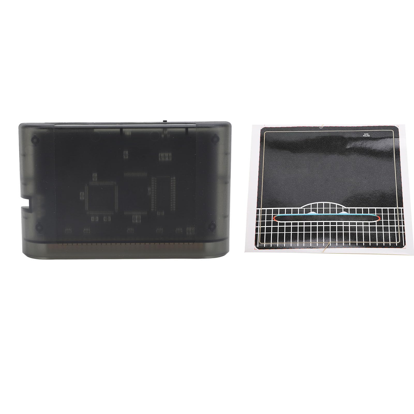 8GB Retro Game Card - Stable Performance Multifunction Gaming Video Cassette for Nintendo/Sega Accessories (Black Transparent) - Perfect for Classic Gaming Enthusiasts & Collectors